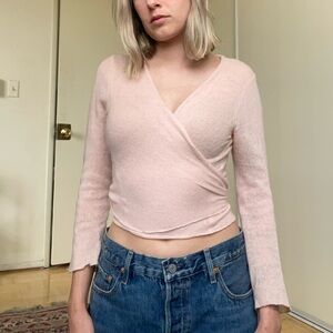 Cashmere wrap sweater